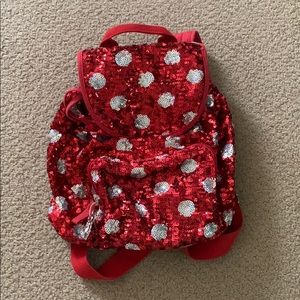 Minnie Mouse Disney parks small sequin bag